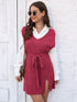 'Saira' V-Neck Sleeveless Sweater Dress - Celes Fashion